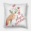 Ill Plant A Garden Garden Song Phoebe Bridgers Throw Pillow Official Phoebe Bridgers Merch