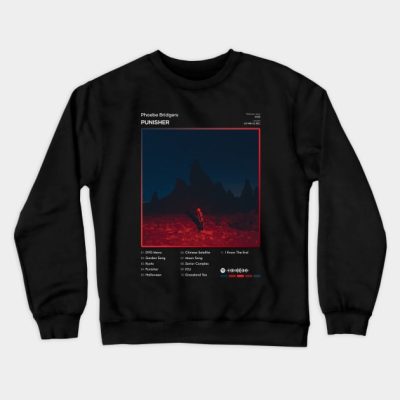 Phoebe Bridgers Punisher Tracklist Album Crewneck Sweatshirt Official Phoebe Bridgers Merch