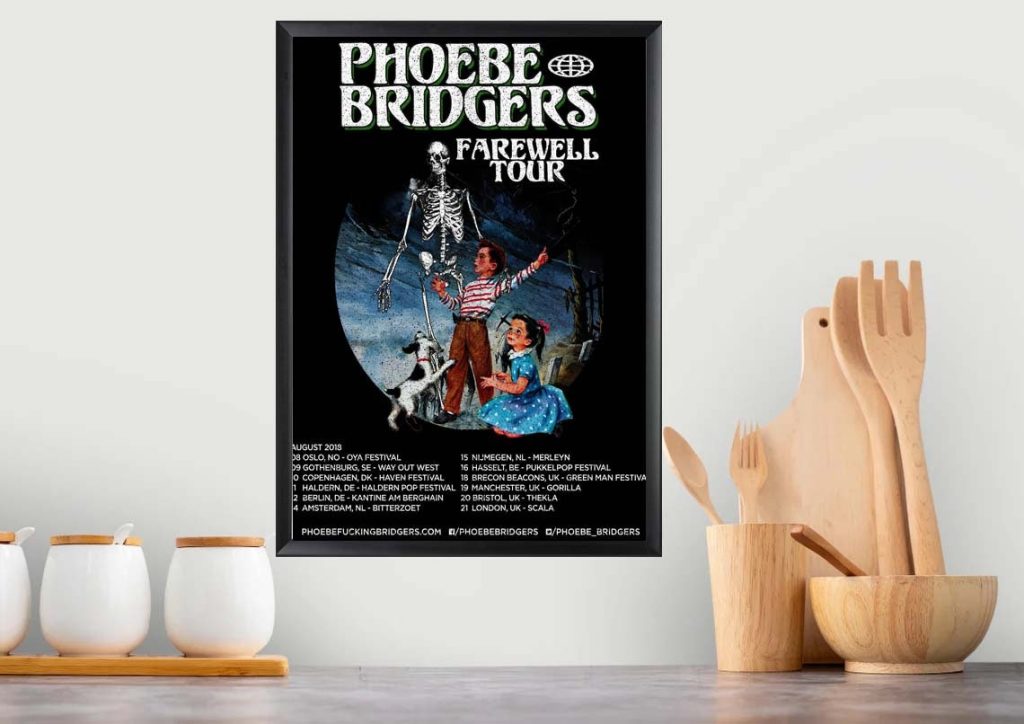 phoebe bridgers farewell tour classic poster no framed - Phoebe Bridgers Store