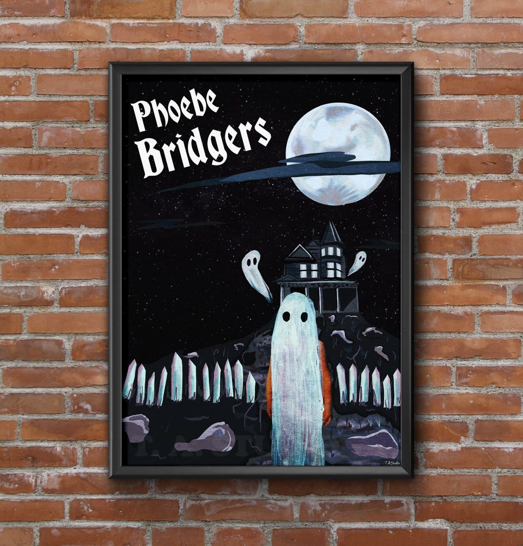 phoebe bridgers haunted house no framed poster - Phoebe Bridgers Store