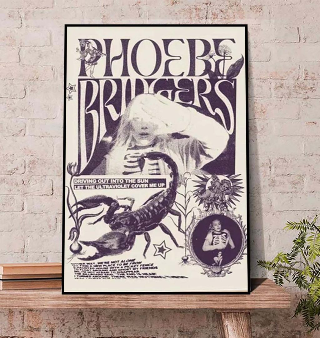 phoebe bridgers on tour 2022 poster for fan - Phoebe Bridgers Store