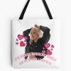 Phoebe Bridgers Face Text Tote Bag Official Cow Anime Merch