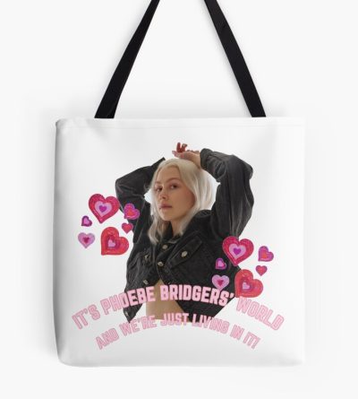 Phoebe Bridgers Face Text Tote Bag Official Cow Anime Merch